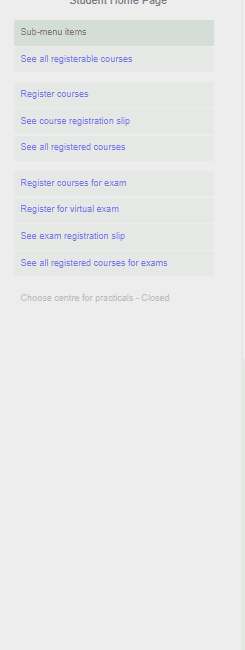 NOUN portal example for NOUN registration slip printout